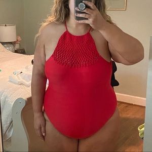 American Eagle/ Aerie Red One Piece Swimsuit